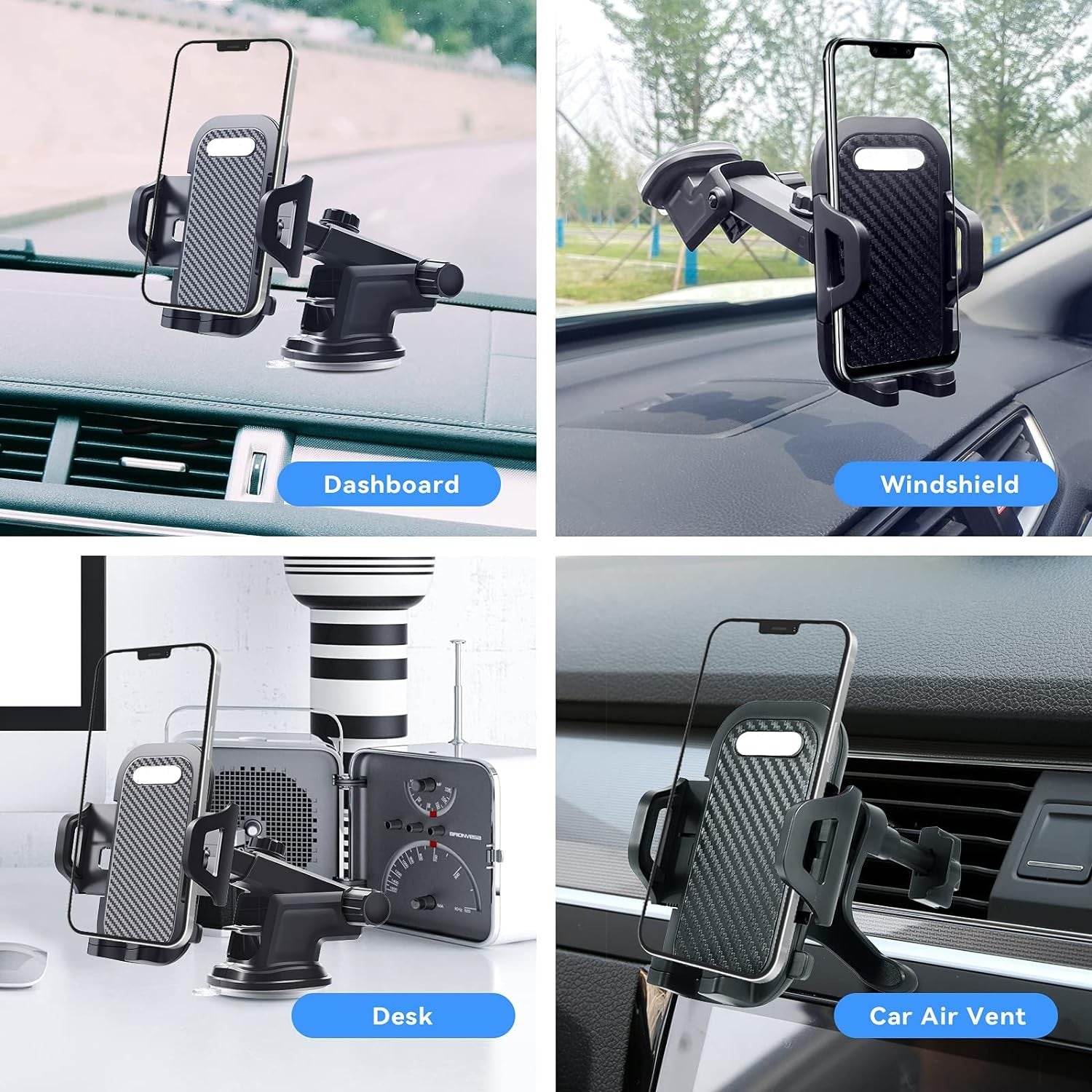 Multi-functional 3 in 1 Car Phone Mount