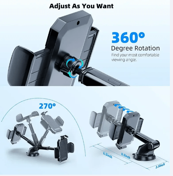 Multi-functional 3 in 1 Car Phone Mount