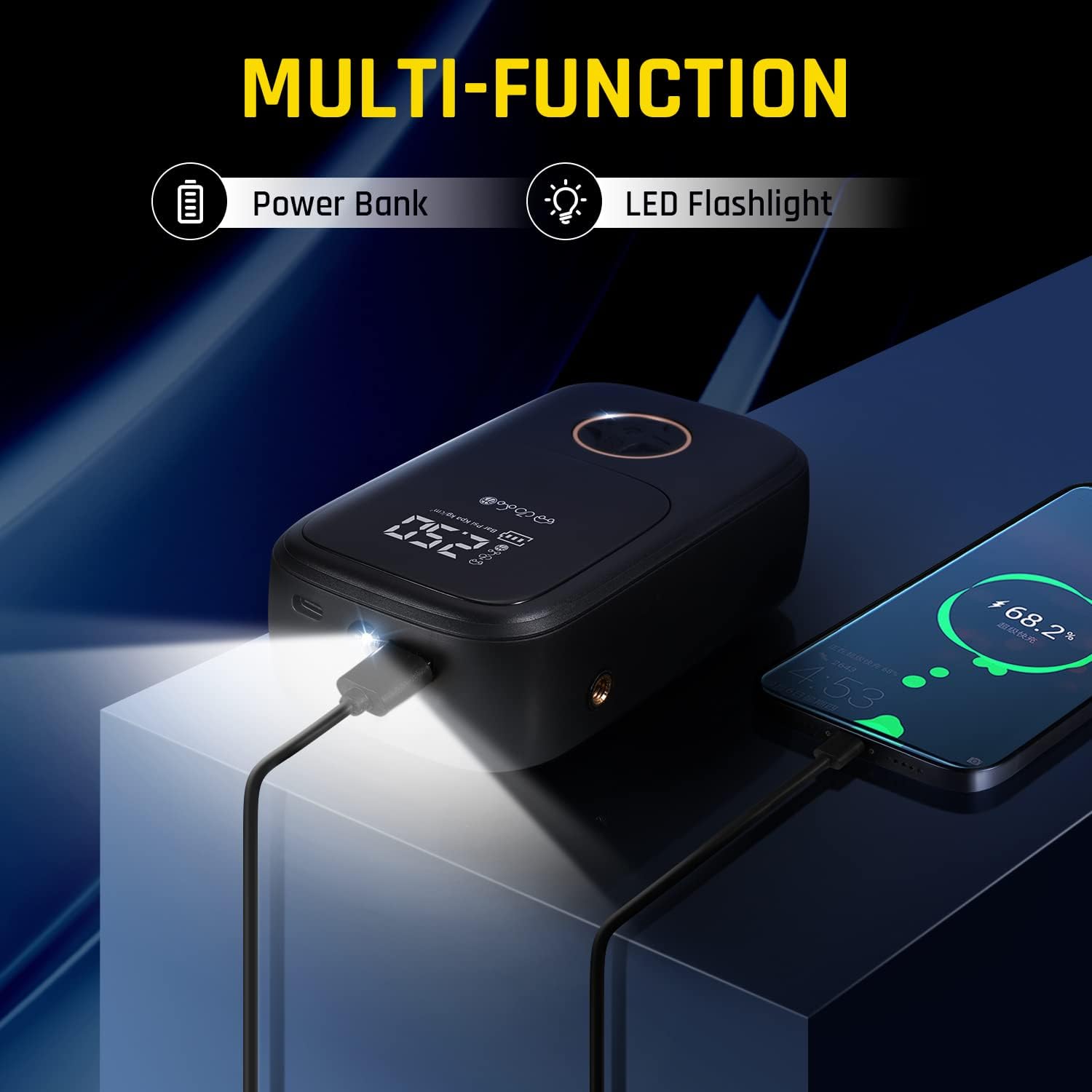 Car Tire Inflator- Rechargeable