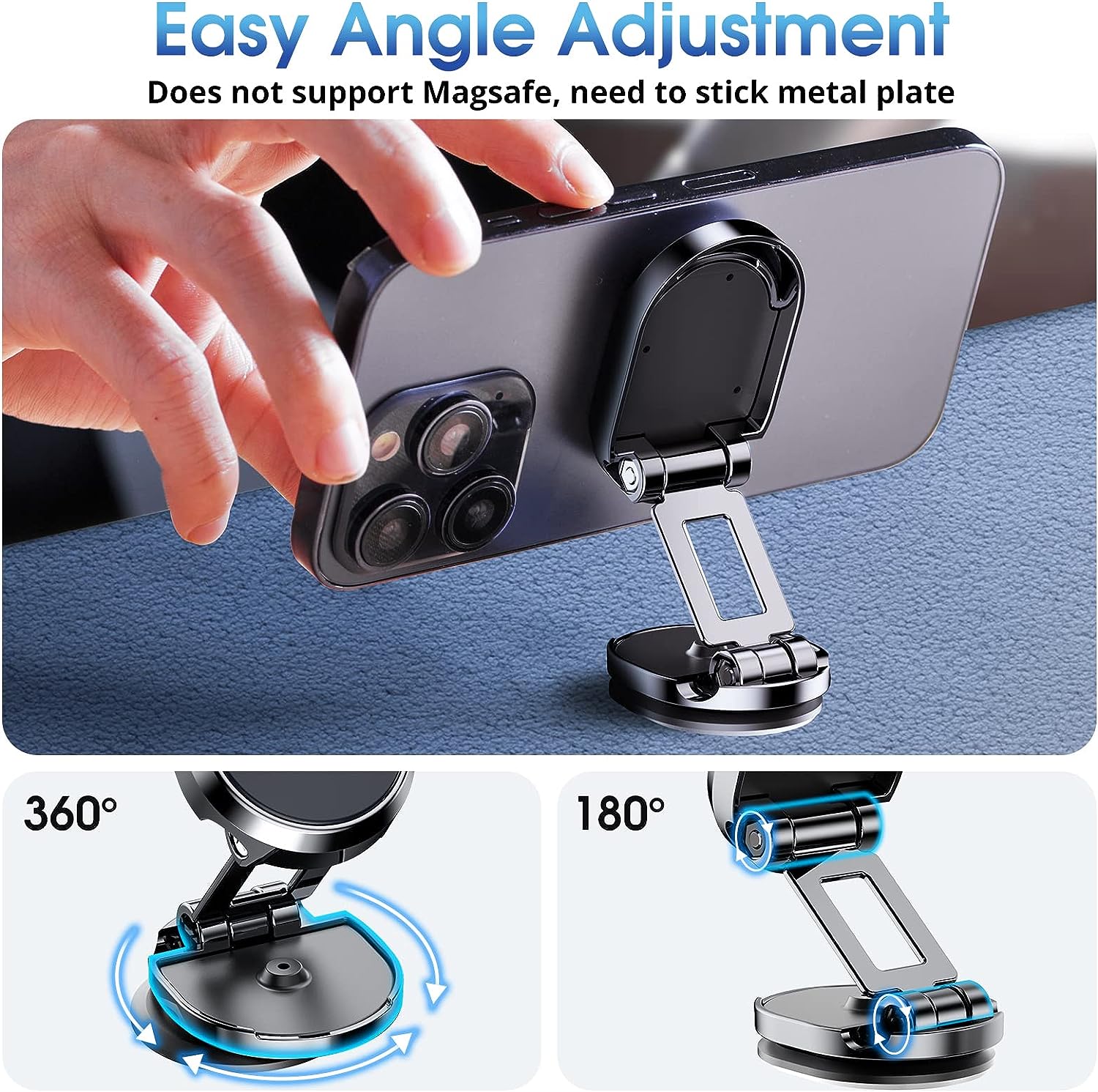 Premium Zinc Alloy Magnetic  Car Mobile Holder