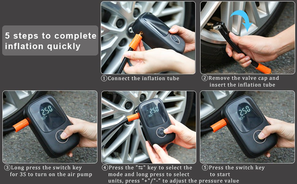 Car Tire Inflator- Rechargeable